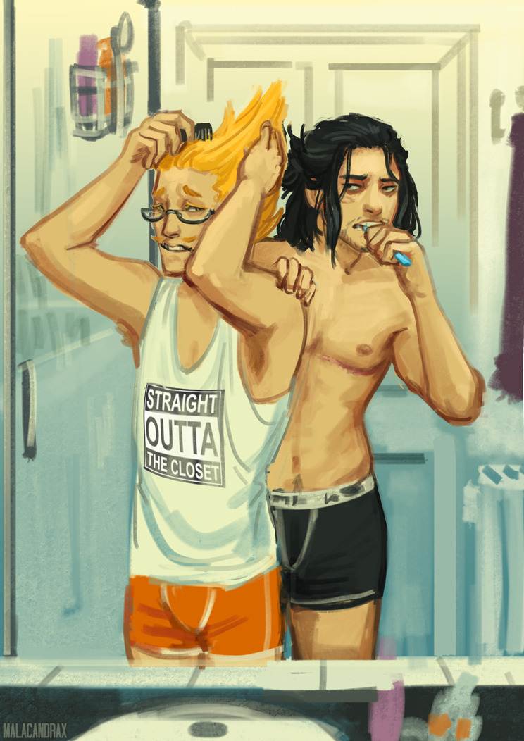 malacandrax: 18/30 dailies Aizawa: *through a mouthful of toothpaste* ‘Quit hogging