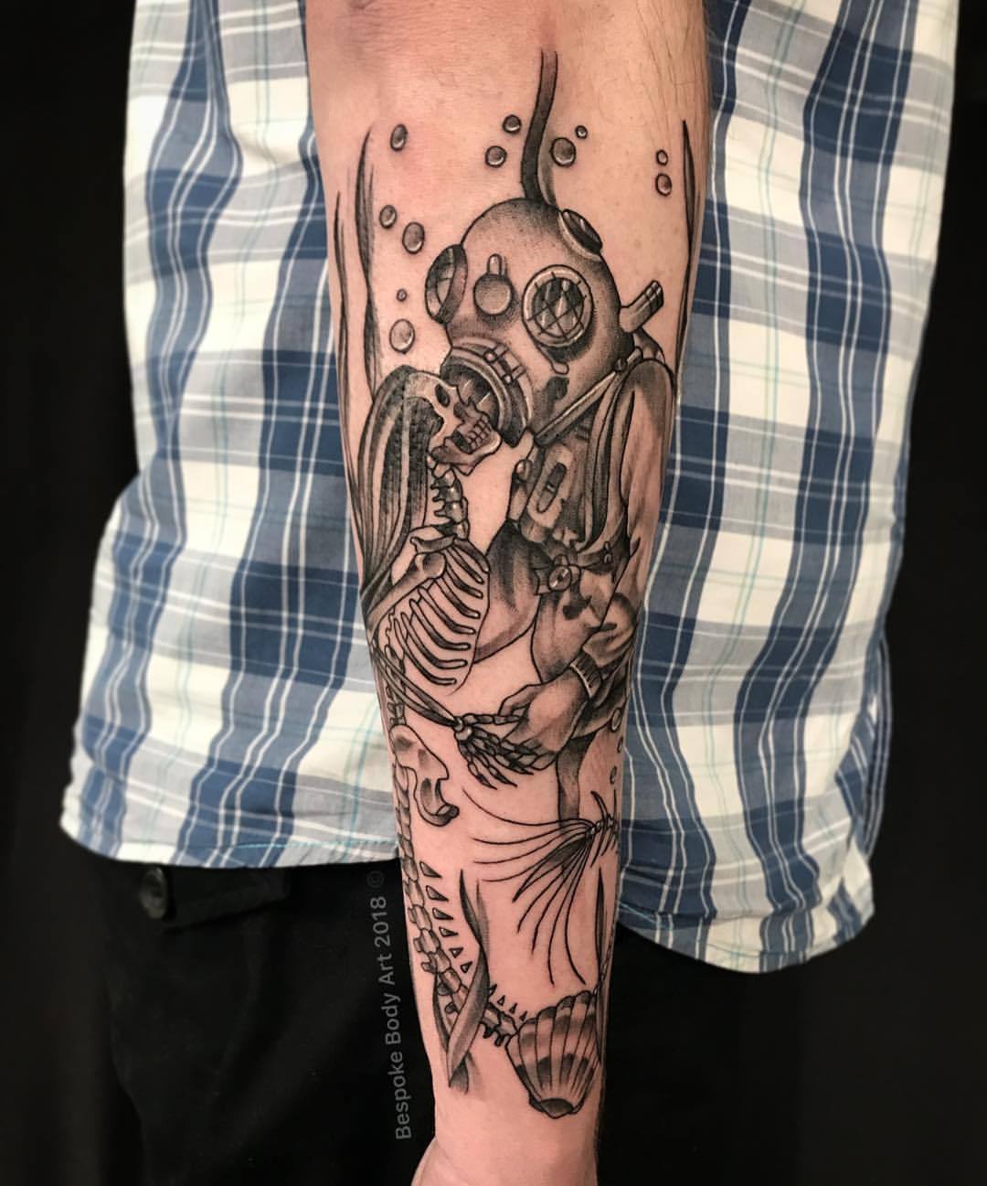 Mermaid skeleton by NinnyArt  Skeleton illustration Skeleton tattoos Mermaid  skeleton