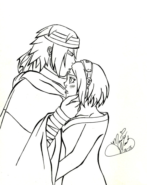 uchihasasss:  Some more of my art… Pieces of mine that I’m proud of. I just felt like sharing it again. :) Please if you have nothing nice to say, don’t say anything at all.