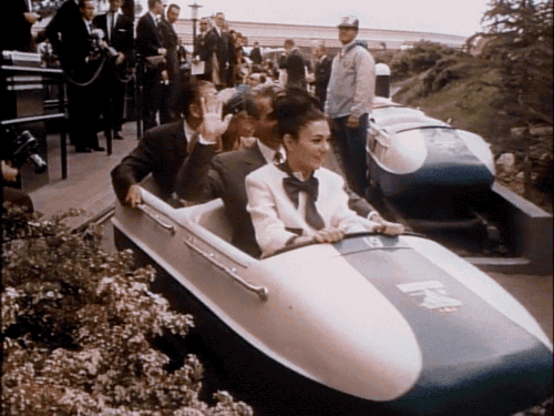 gameraboy:  In 1962 the Shah of Iran and his wife rode the Matterhorn Bobsleds with