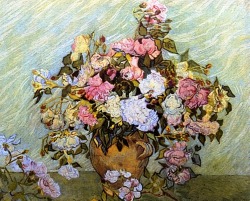 nataliakoptseva:  Still Life - Vase with Roses, 1890 Vincent van Gogh 