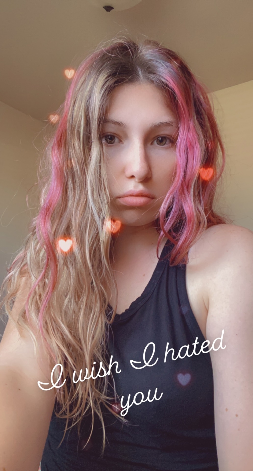 pink hair selfie tumblr