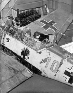 Ww1Ww2Photosfilms:  Bf-109E3-Wilhelm  Fronhofer On Public Display