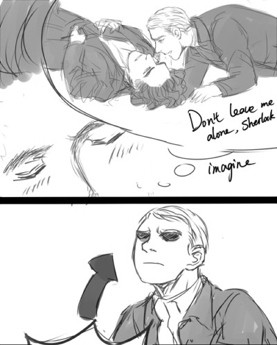 qunhyskoa:  If change Moriarty to John in mind palace in S3E3, Sherlock could still