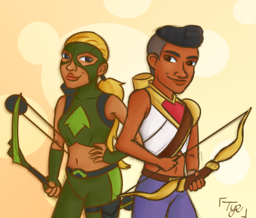 tye-does-the-art-thing:Crop Top Archers for @hezpeller because it’s her birthday and I love he