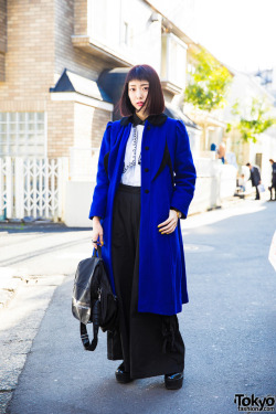 Tokyo-Fashion:  Japanese Electrical Engineer Lana On The Street In Harajuku Wearing