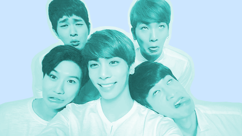 623s:  The five dazzling members of South Korean contemporary boy group SHINee unable to take one proper photo together. 