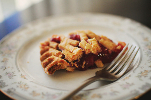 flaneuresse:Anniversary Slice of Strawberry Pie by PB on Flickr. , 
