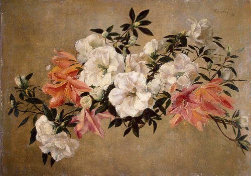 spoutziki-art: Henri Fantin-Latour, Petunias, 1881 (1836-1904)