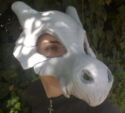 biliouskaiju:  Cubone Mask Commission - What a hoot! Cubone’s one of my favorite pokemon!Foam, Latex, Acrylic Paint