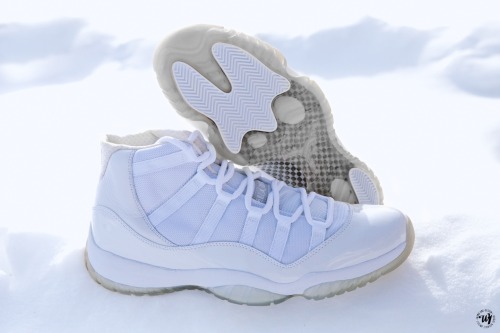ward1design:   Snow White • Air Jordan 11 25th Anniversary Jordan’s Silver Anniversary continued with arguably the most desired shoe in the sneaker world. The Silver Anniversary Air Jordan 11 launched May 1st, 2010 and will continue Jordan Brand‘s