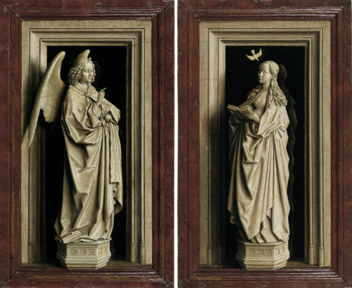 theeloquenceofindifference:Jan van Eyck, The Annunciation Diptych (source)