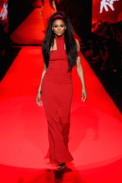 ciarafourever:Ciara attends the American Heart Association Go Red For Women Red Dress Collection 2015 Presented By Macy’s At Mercedes-Benz Fashion Week - Runway