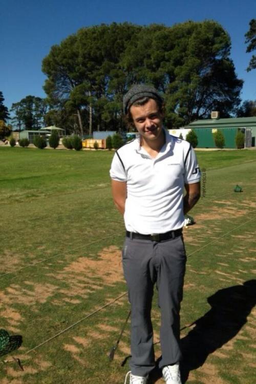 Harry golfing in Adelaide on September 22nd (x)