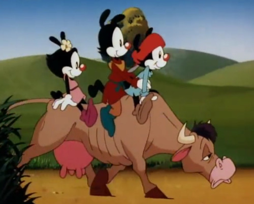 Screenshots Of My Favorite Animaniacs Episode, The Warners And The Beanstalk.