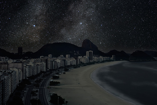 escapekit:  Darkened Cities French photographer Thierry Cohen imagines what some