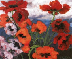 lonequixote:  Large Poppies ~ Emil Nolde