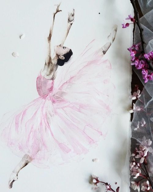 wordsnquotes:  Ballet Watercolor Illustrations by Yulia Shevchenko Russian artist Yulia Shevchenko loves to use watercolor to create dreamy and intricate illustrations of nature and everyday pieces. She confesses, “Watercolor is my passion, my life…