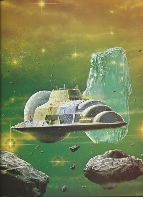 70sscifiart:  70sscifiart:  A selection of art from Stewart Cowley’s Spacecraft, 2000-2100 A.D.: Terran Trade Authority Handbook, 1978. Artists featured include Angus McKie, Jim Burns, and Colin Hay. via || Buy the book  Go beyond international literacy: