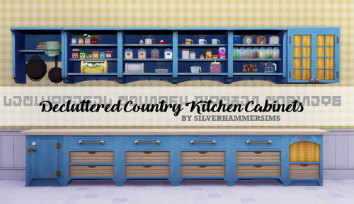 silverhammersims: Decluttered Country Kitchen Cabinets Tis I! Still alive! Home sick from work there