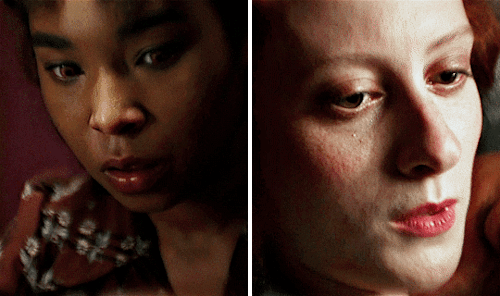 Interview With The Vampire Claudia & Madeleine Looking At Each Other
