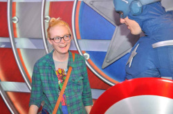 alexielthegreat:   moi-et-la-solitaire:  THIS IS IMPORTANT! Yesterday, I went to Disneyland. Apparently, at their Innovations building, there is a HUGE Avengers exhibit, complete with appearances by Captain America and Thor. Naturally, I ran screaming