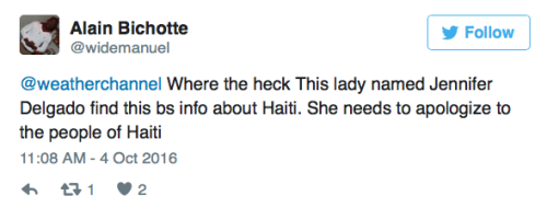 jehovahhthickness:  dynastylnoire:  micdotcom:  Weather Channel anchor claims kids in Haiti eat trees The Weather Channel’s Jennifer Delgado is facing a backlash for her report on Haiti before Hurricane Matthew. Her profoundly inappropriate comment