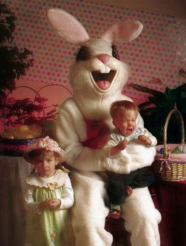 itsiesha:  kalidonn:  jenesaykwa:  christinaleannaruth:  jenesaykwa:  anothercleverjedimindtrick:  gethercookies:  creepiest easter bunnies  that last one  :(((  2nd to last one look like he on that shit  The kid or the bunny lmao  Bruh 