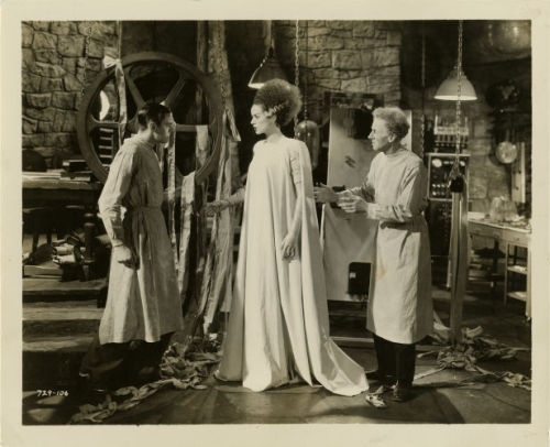 Collin Clive, Elsa Lanchester and Ernest Thesinger in “The Bride of Frankenstein” ( 1935