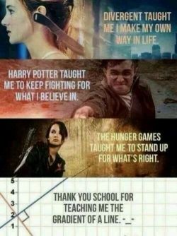 justanotherfan-karma:  School -.- Vs. Books/movies