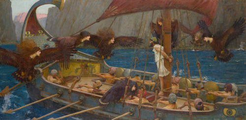 mysteriousartcentury:John William Waterhouse (1849-1917), Ulysses and the Sirens, 1891, oil on canva