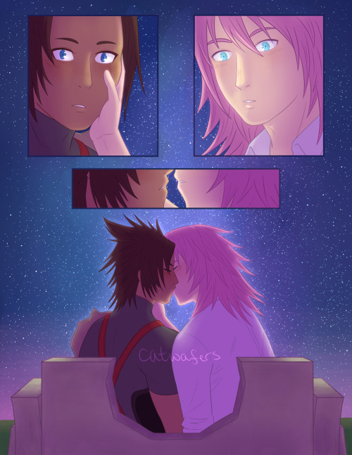  first kiss my full piece for @rarepairsremind!! if you missed out the first time around, the zine i
