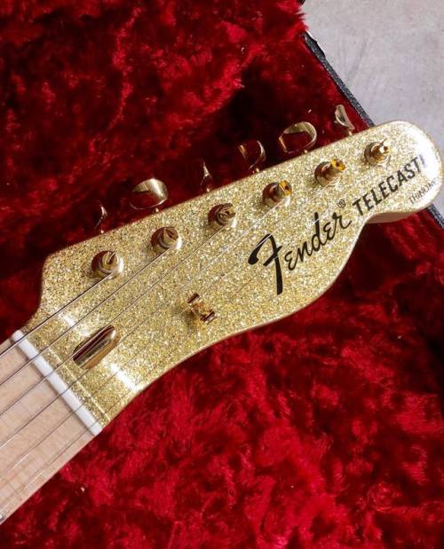 fenderbilly: #TeleTuesday is here!#PanicAtTheDisco #BrendonUrie #Fender #CustomShop #GoldenGod #Urie