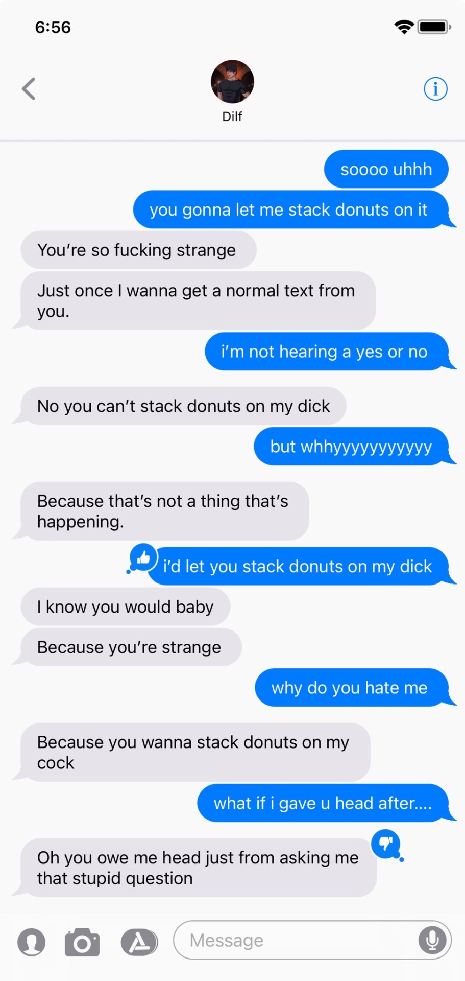 Asking Them If You Can Stack Donuts On It