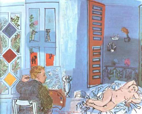 raoul-dufy:  The Artist and His Model in
