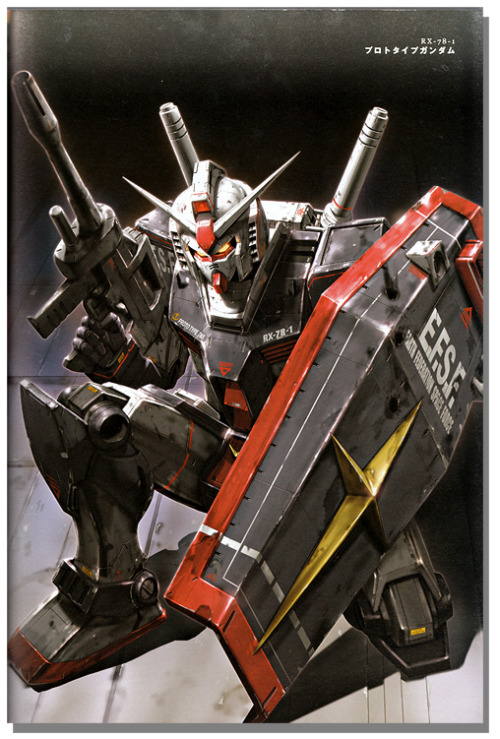 fernysbasement:  RX78-1 Prototype Gundam as seen in Great Mechanics Presents: Mobile Suit Gundam RX-78 V Operation Strategy Art Book   