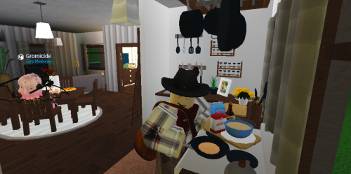 Just Me And @gromicidaltomfoolery Hanging Out In Bloxburg