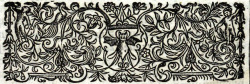 michaelmoonsbookshop: Detailed 17th Century Engraved Head-Piece with a central bat design Printed London 1637 