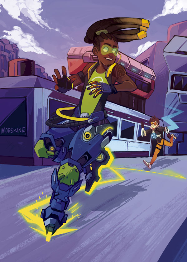 moeskine:    for an overwatch zine   