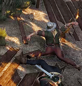 Gotta love the awesome physics of corpses in The Witcher 3.