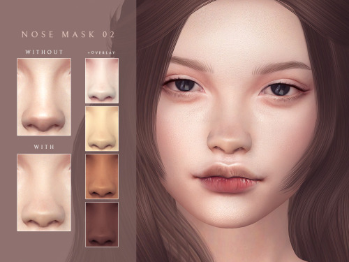 Nose Mask 02 • All genders• All ages• 24 colors + overlay version• Skin detail category• HQ compatib