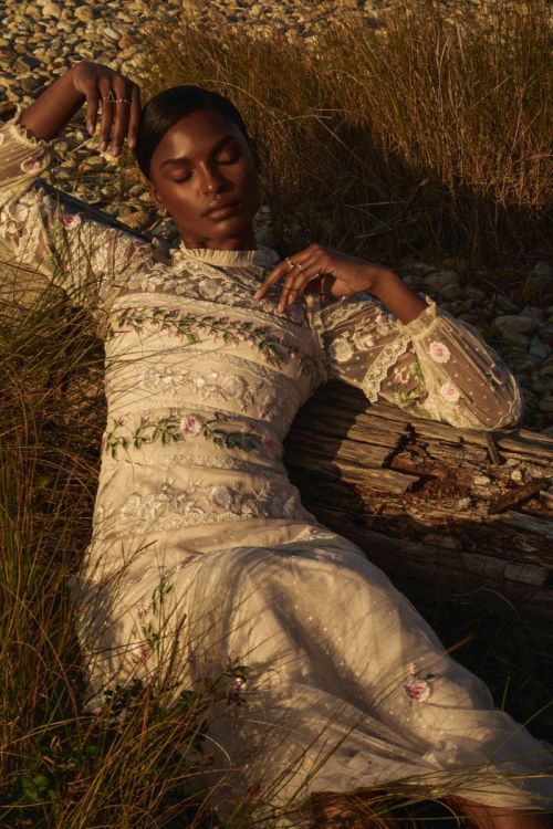 modelsof-color:Tsheca White by Caleb & Gladys for Harper’s Bazaar Arabia Magazine - Dec 2020