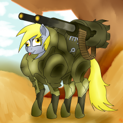 Man drawing derpy in a battle suit was not a good idea when i&rsquo;m atrociously tired.