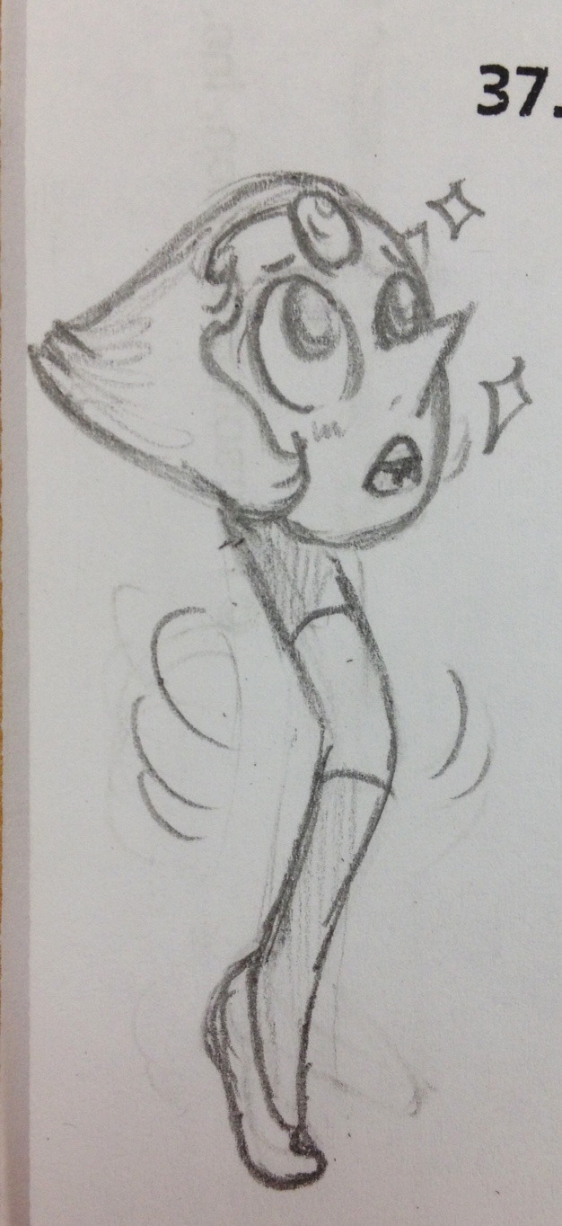 I drew Leg Pearl today...