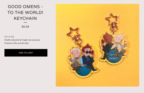 Hello tumblr friends! I finally have the time and energy to open an online shop for my #GoodOmens ch