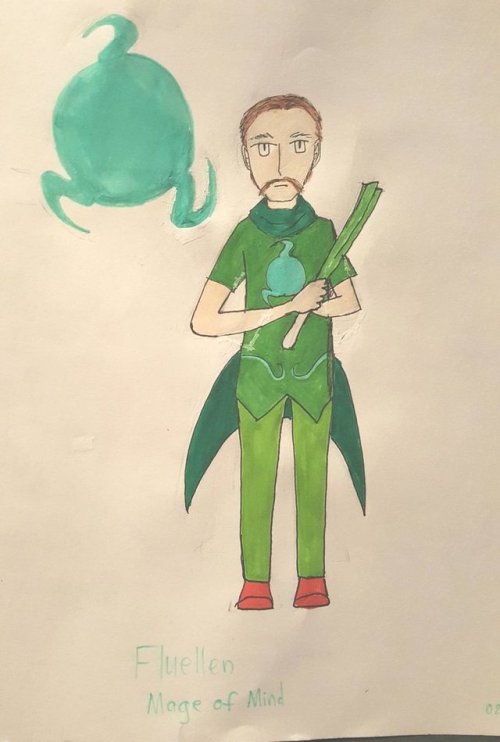 For @flappyfluellen , Fluellen as the Mage of Mind! He’s a Prospit dreamer and his planet is the Lan