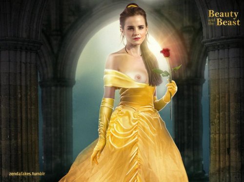dumptyfakes:  zendafakes:Belle Emma Watson by Zenda. Such a colorful picture!