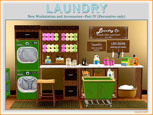 TS3 CC Update - Laundry Part IV by cashcraft Modern Laundry...