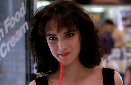 movie-gifs:Winona Ryder as Veronica Sawyer in Heathers (1988) dir. Michael Lehmann