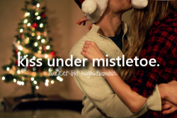 sun-and-vans:  i want a kiss under the mistletoe